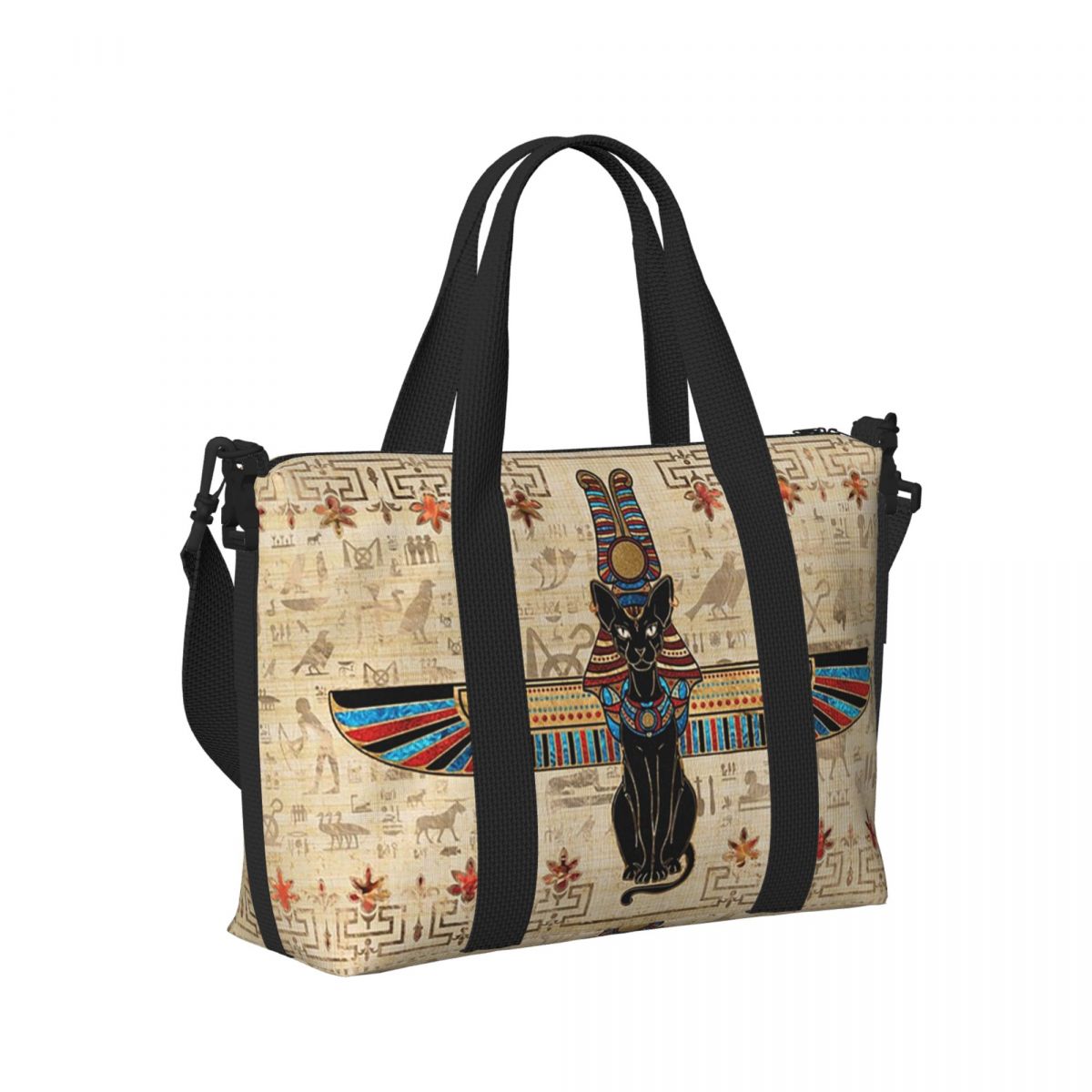 Women Bags Egypt - Borsa da viaggio da spiaggia geroglifica