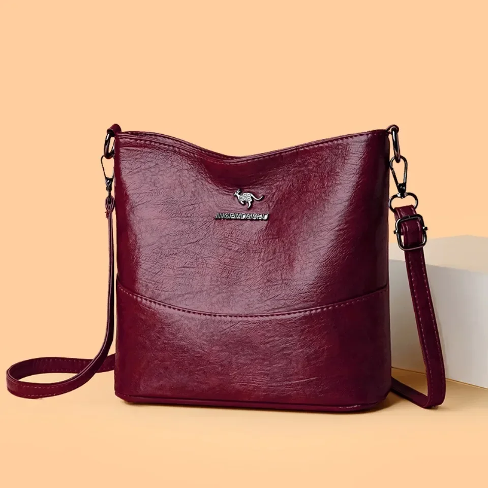 Women'S Kangaroo Bags - Borsa a tracolla in morbida pelle