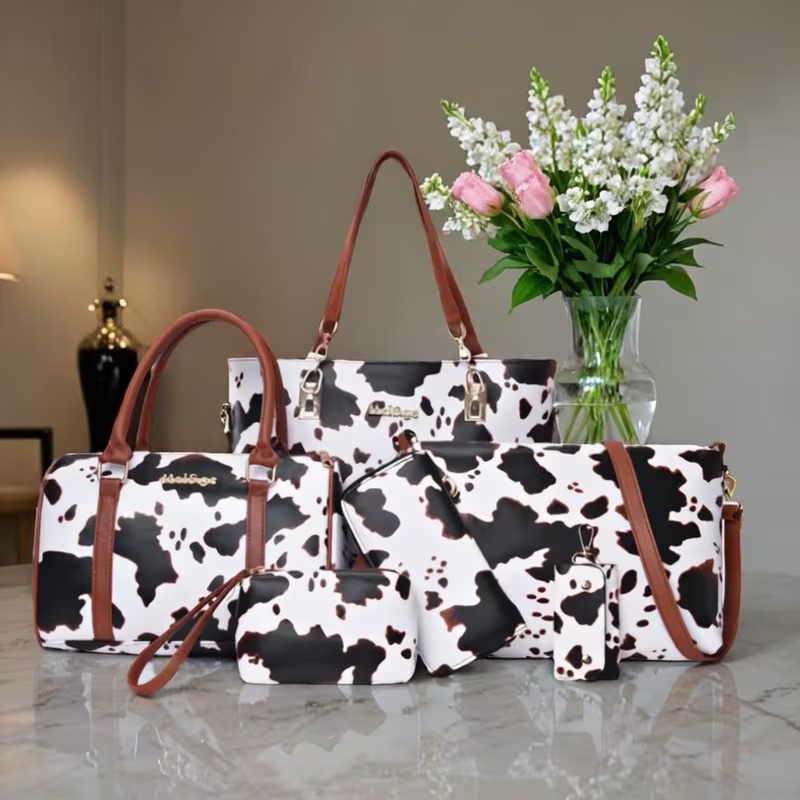 Women Bags Crossbody - Set di 6 Borse in PU