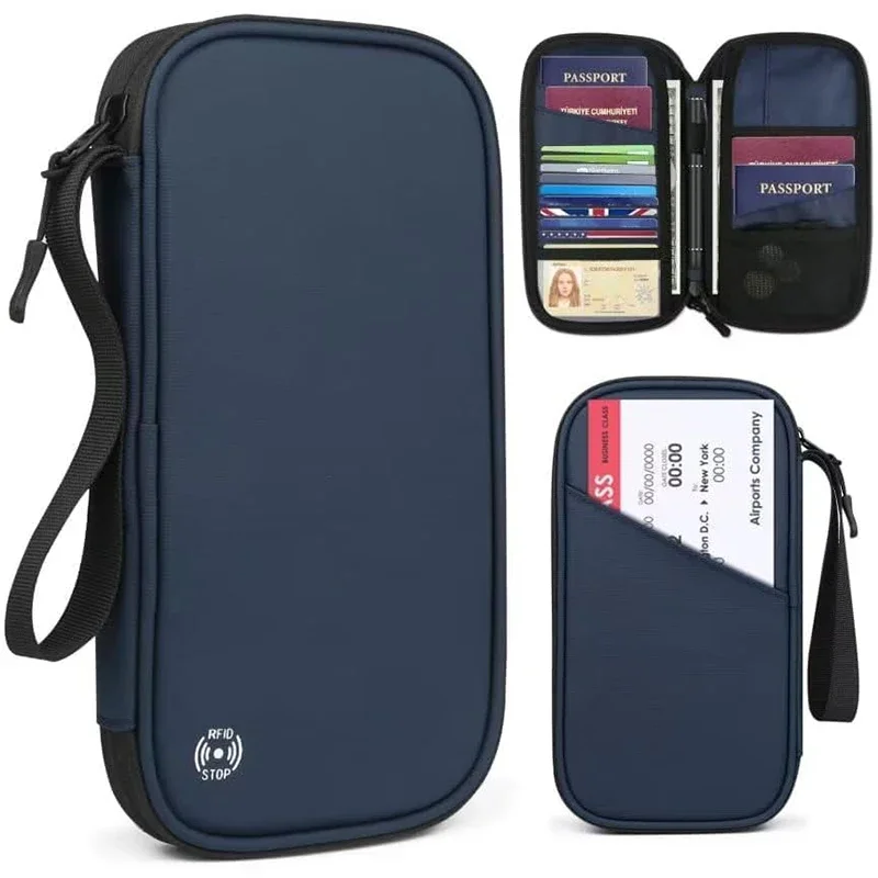 Women Bags Zip - Portafoglio leggero per passaporto da viaggio