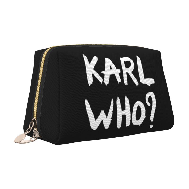 Women'S Karl Bags - Borsa per il trucco in pelle