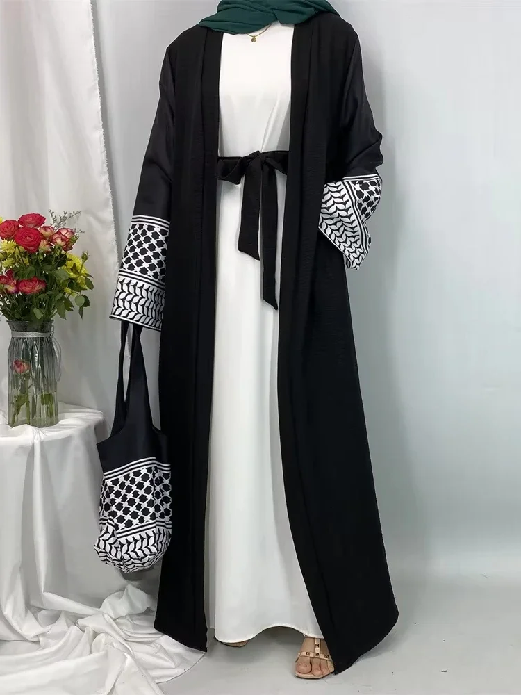 Women Bags In Dubai - Abito lungo musulmano Donna Abaya aperto