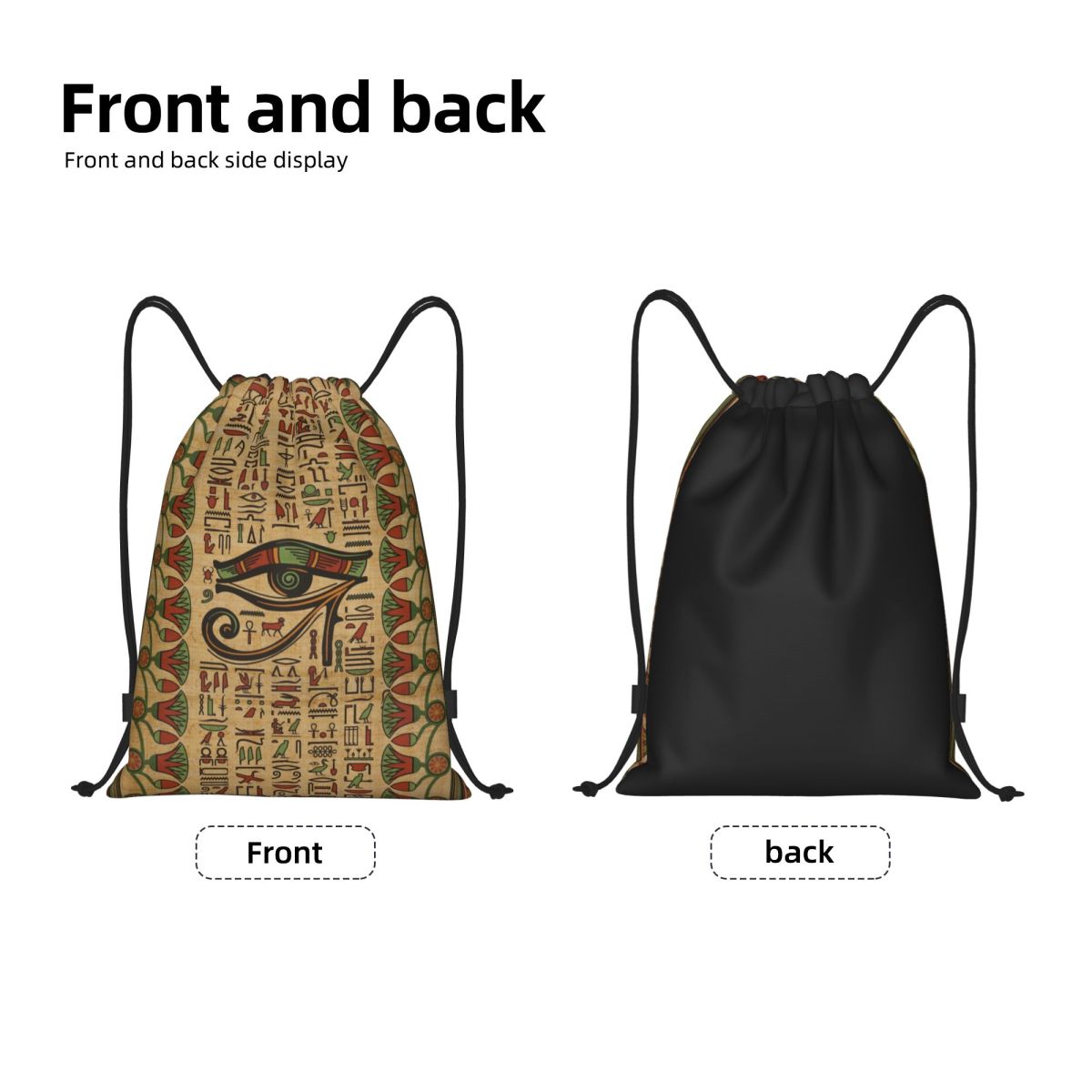 Borsa con coulisse occhio egiz - Women Bags Egypt recensione e prezzo