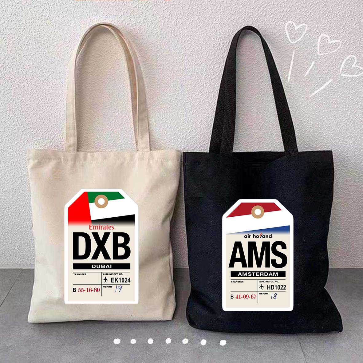 Borsa Tote in Tela con Etichet - Women Bags In Dubai recensione e prezzo
