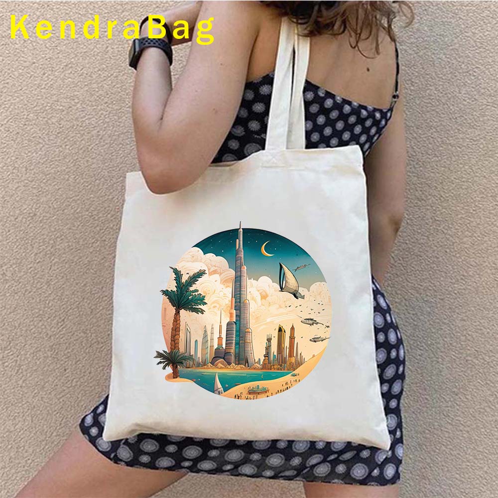 Borsa Tote con Stampa Emblema  - Women Bags In Dubai recensione e prezzo