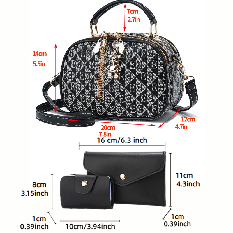 Set di 3 Mini Borse Rotonde co - Women Bags Crossbody recensione e prezzo