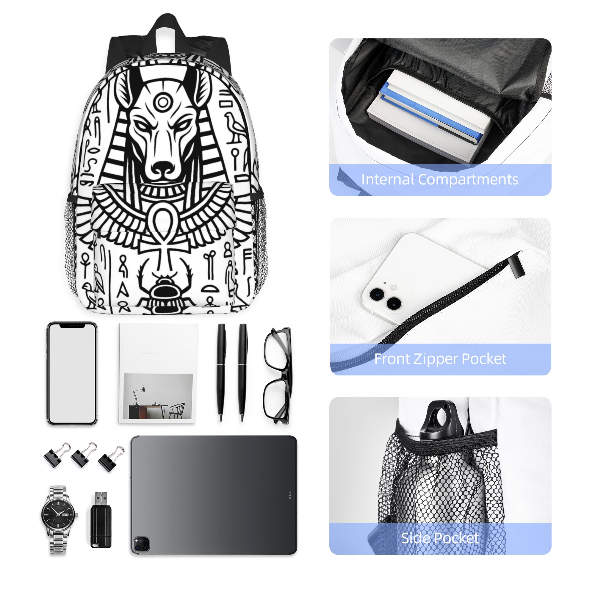 Zaino con motivi di divinità e - Women Bags Egypt recensione e prezzo