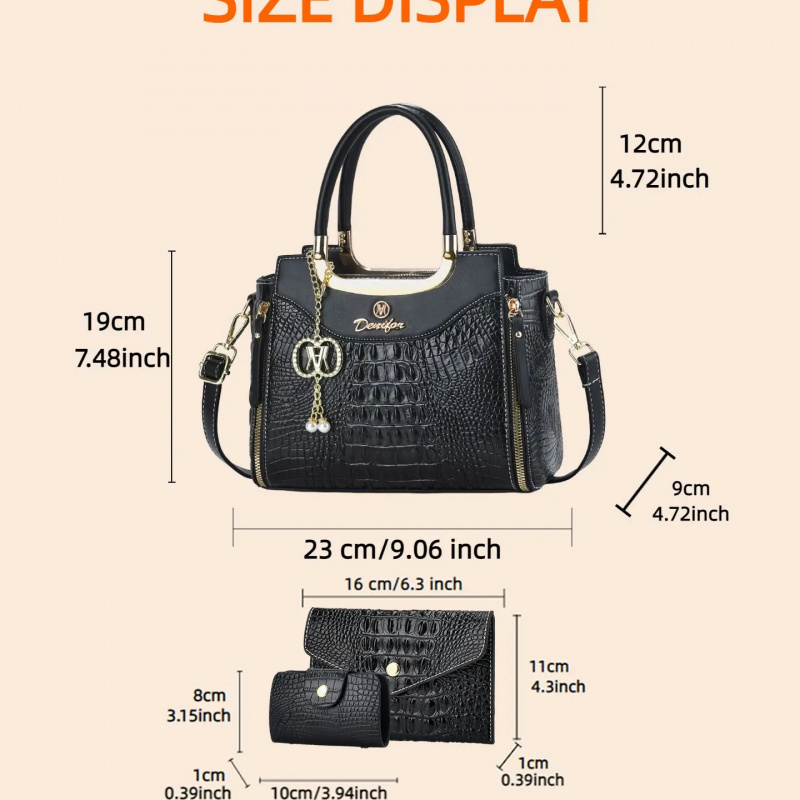 Set di Borse da Donna con Text - Women Bags Crossbody recensione e prezzo