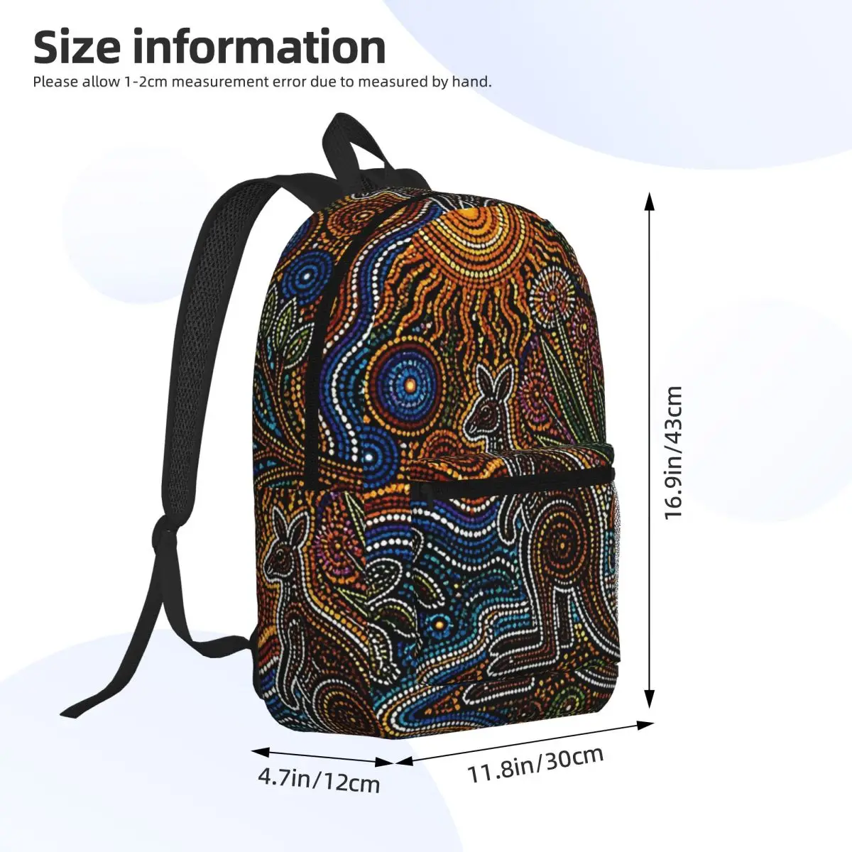 Zaino australiano astratto con - Women'S Kangaroo Bags recensione e prezzo
