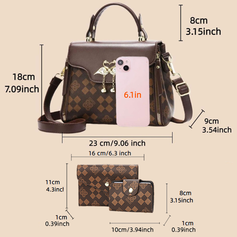 Set di 3 borse da donna, borsa - Women Bags Crossbody recensione e prezzo