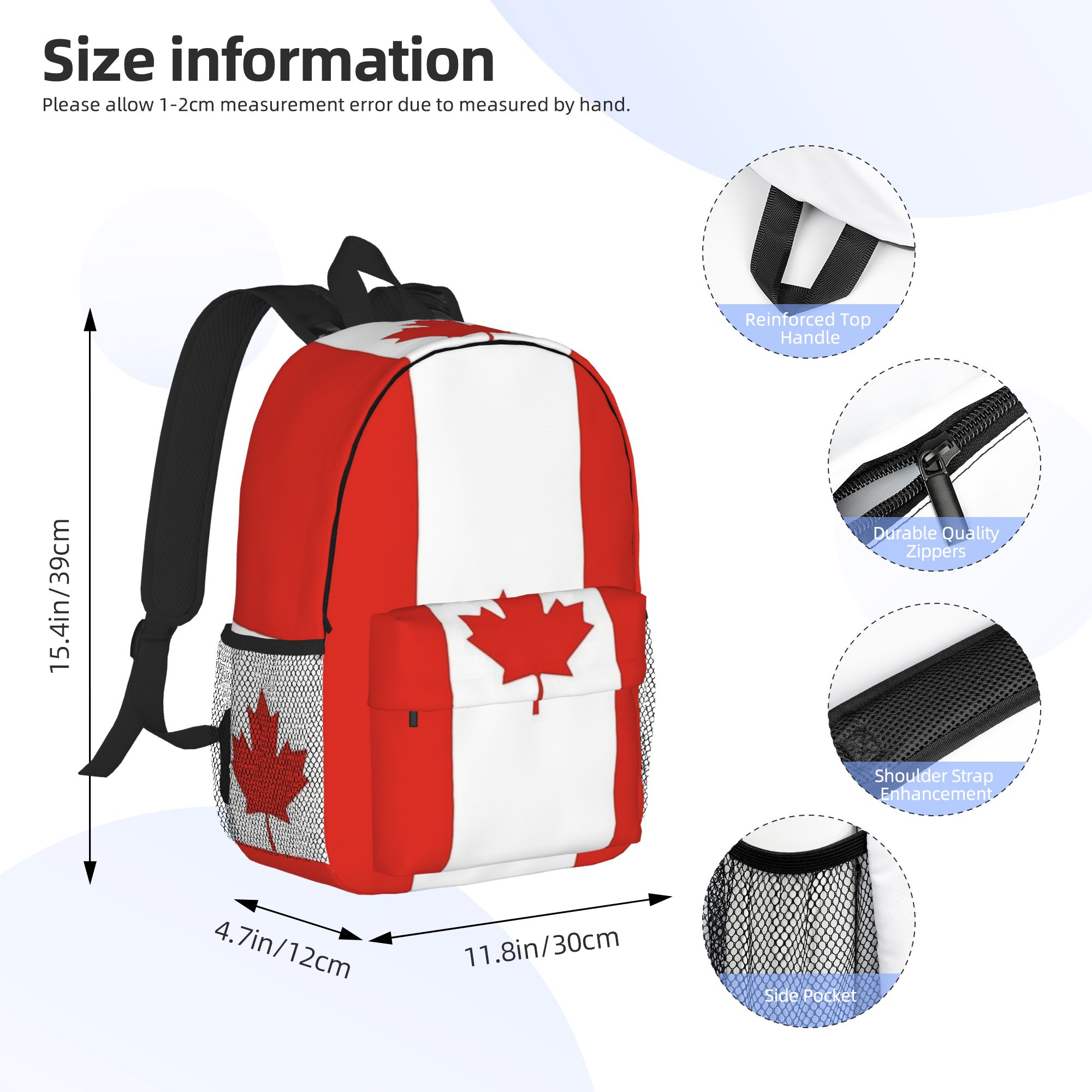 Zaino con bandiera del Canada, - Women Bags Canada Sale recensione e prezzo